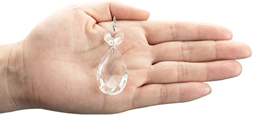 NUPTIO 20PCS Crystal Teardrop Pendant Hanging Decor