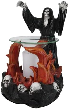 Ebros Fantasy Dark Grim Reaper Oil Burner Sculpture