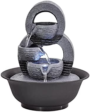 HASMI 9-Inch Tabletop Fountain for Indoor Decor