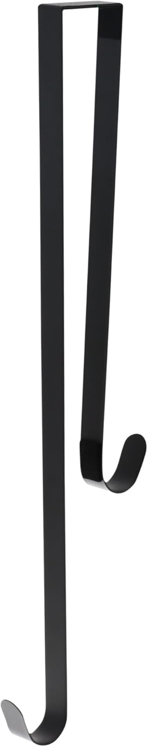 Haute Decor Dual-Sided Wreath Hanger Matte Black