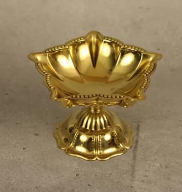 Small Brass Diya Oil Lamp for Pooja and Holi Festival