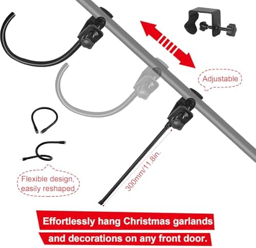 Adjustable Heavy-Duty Garland Hanger for Doors
