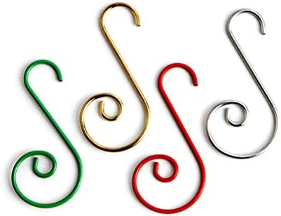 KESYOO 100 Pcs S Shaped Christmas Tree Hooks