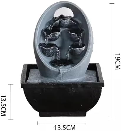 GRFIT Tabletop Fountain Rockery with LED Light