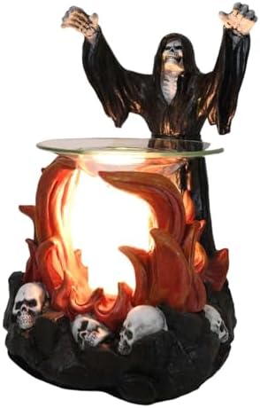 Ebros Fantasy Dark Grim Reaper Oil Burner Sculpture