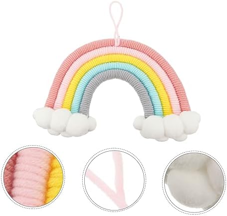 VICASKY Cloud Rainbow Wall Macrame Art Decoration