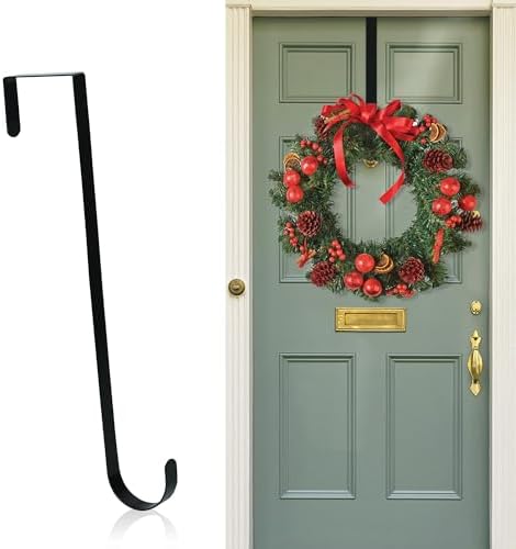 Nirohee Black Wreath Hanger for Front Door