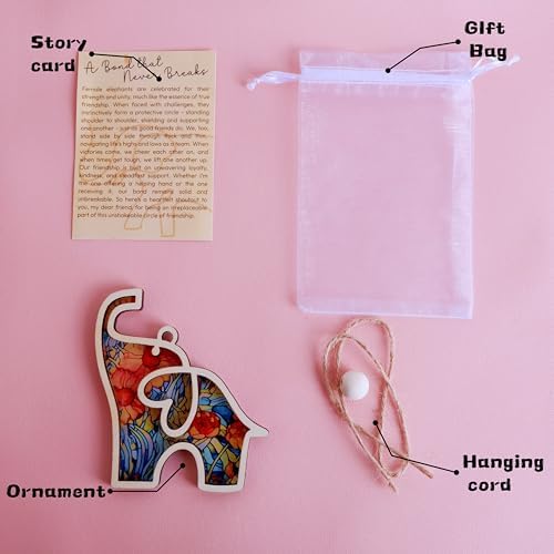 Friendship Elephant Ornament with Gift Card