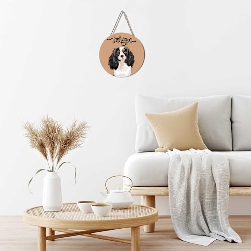 Cute Puppy Dog Wreath Hanger for Front Door Welcome Sign