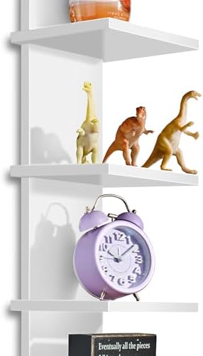 Sorbus 5 Tier Wall Shelf with Hooks and Storage