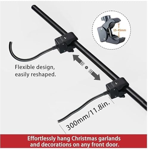 Adjustable Garland Hanger for Front Door No Screws Damage Free