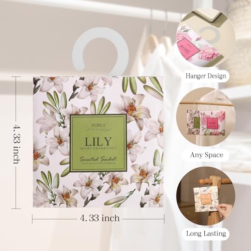 12 Pack Lily Scented Sachets for Home