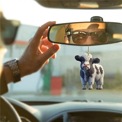 Cute Cartoon Cow Car Pendant Hanging Ornament
