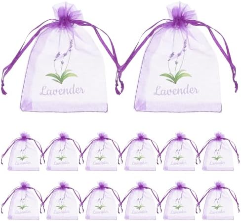 LUOZZY 20pc Lavender Pattern Sachet Bags for DIY