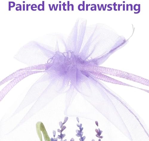 LUOZZY 20pc Lavender Sachet Bags with Drawstring