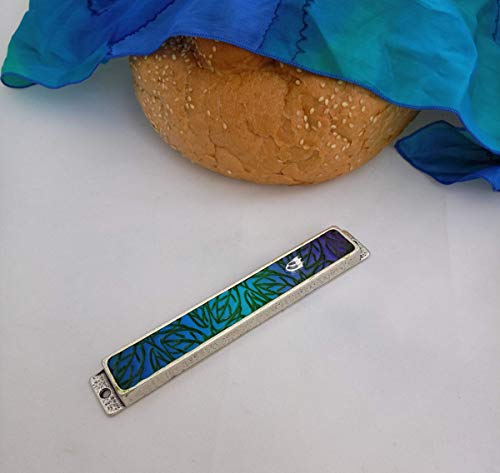 Handmade Mezuzah Case by Israeli Artist Perfect Wedding or Bar Mitzvah Gift