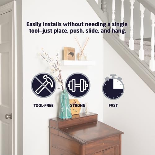 HIGH MIGHTY 36 Floating Shelf 25lbs Load Capacity