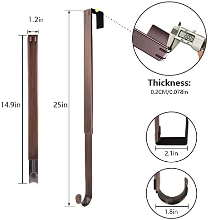 Adjustable Wreath Hanger for Door 20lbs Capacity
