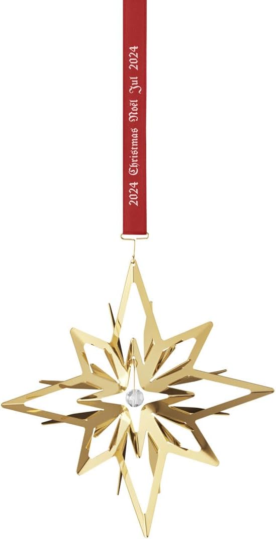2024 Christmas Mobile Ornament 18kt Gold-Plated Brass
