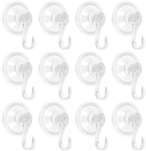 8Pcs Reusable Suction Cup Wreath Hangers for Bathroom Kitchen Windows