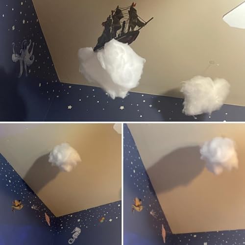 Fabiacci 7Pcs Artificial Cloud Props 3D Decorative Hanging Decorations