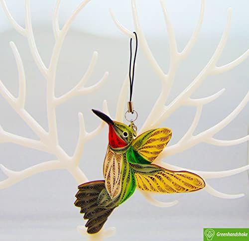 Greenhandshake Hummingbird Handmade Hanging Ornament