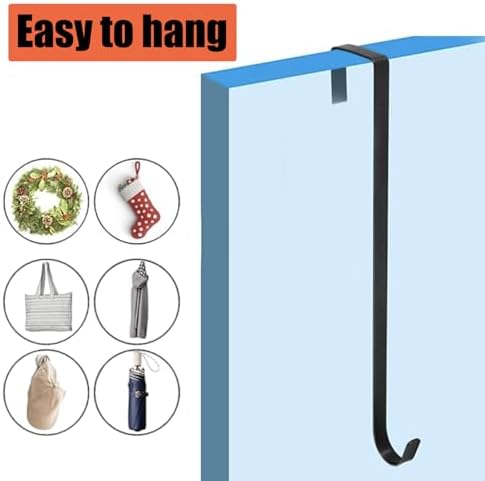 2 Pack Wreath Hanger Hooks Metal Hooks for Door