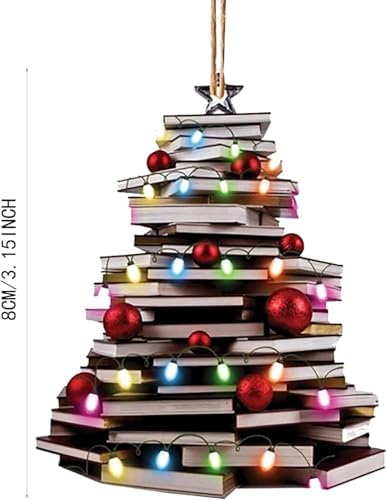 Book Shaped Christmas Tree Ornament for Book Lovers