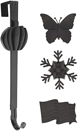 Haute Decor Adjustable Wreath Hanger with Icons