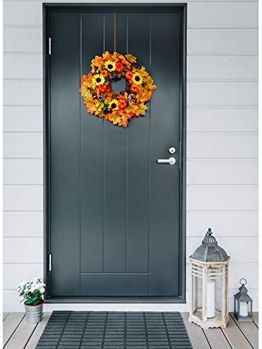 Hotop 15 Inch Door Wreath Hanger Hook Set