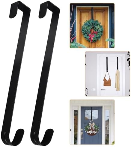 2 Pack 12 Inch Heavy Duty Door Hangers Hooks