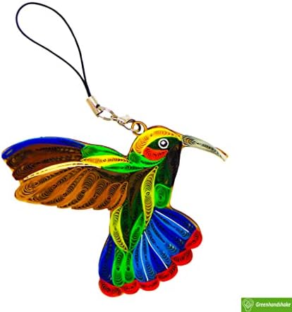 Colorful Hummingbird Hanging Ornament by GREENHANDSHAKE