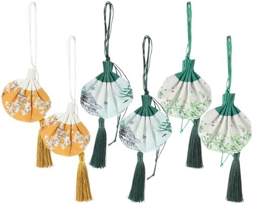 LUOZZY 6Pcs Empty Sachet Bags Decorative Gift Pouch with Tassel