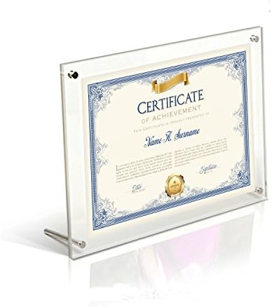 BFRed Acrylic Photo Frame 5x7 Inch WallTabletop Frame 3 Pack