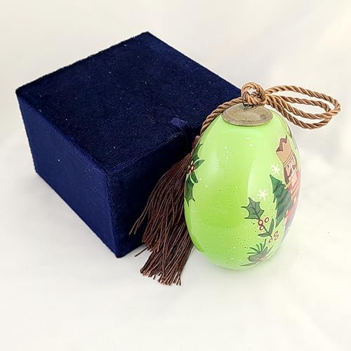Inside-Painted Glass Nutcracker Soldier Ornament