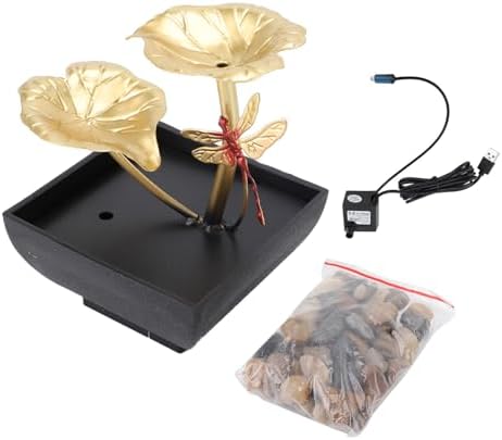 Compact Lightweight Iron Plastic Fountain with LED Lights
