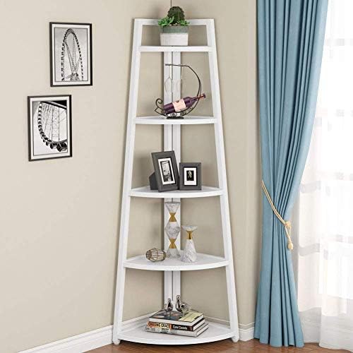 Tribesigns 70 Inch Tall Corner Bookshelf