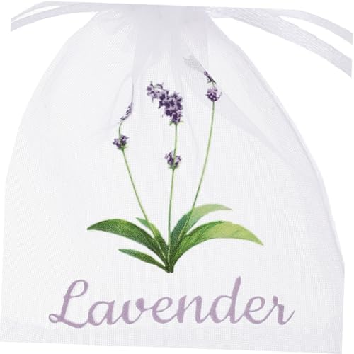 DECHOUS 50pcs Lavender Sachet Bags Drawstring Pouches for Spices Tea Closet