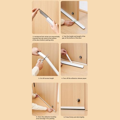 Under Door Draft Stopper Noise Blocker with Flexible Seal