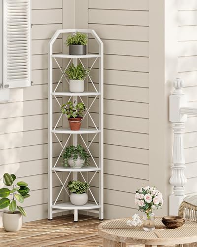 5-Tier Corner Shelf with Industrial Style TCJ10WB