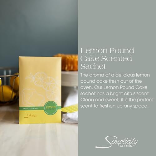 Lemon Poundcake Scented Sachets Pack of 3 Home Use