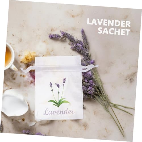 DECHOUS 50pcs Lavender Sachet Bags Drawstring Pouches for Spices Tea Closet