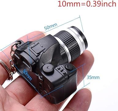 Black Camera LED Keychain with Sound