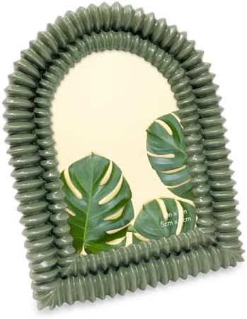 Isaac Jacobs 2x3 Glossy Rosemary Green Double Bead Arch Photo Frame