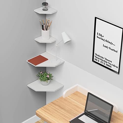 WELLAND 12-Inch Floating Corner Shelves Set of 2