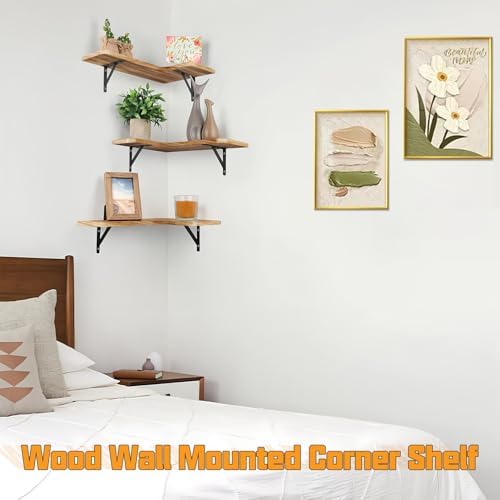 CACASO Corner Floating Shelves Set of 5