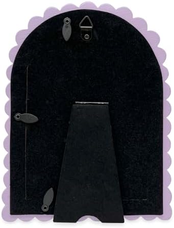 Isaac Jacobs 4x6 Matte Lavender Double Bauble Arch Photo Frame