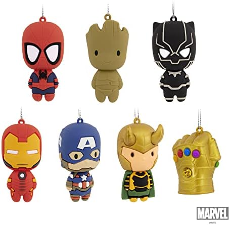 Hallmark Marvel Super Heroes Mystery Christmas Ornaments Set of 2