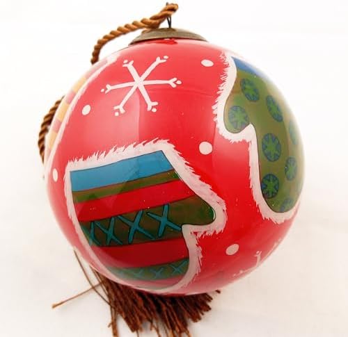 Handcrafted Inside-Painted Glass Ornament - Premium Art with Gift Box