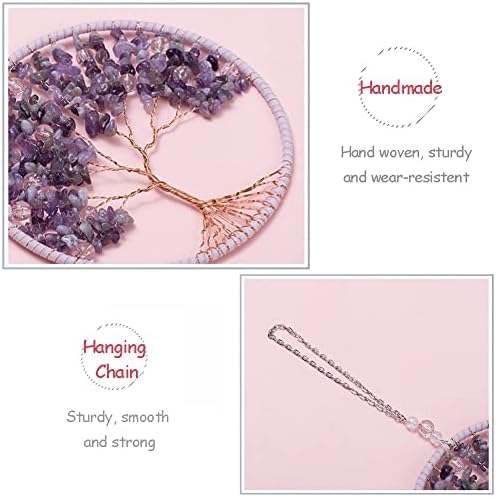 Tree of Life Hanging Ornament with Chakra Stones